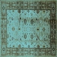 thumbnail image 1 of Ahgly Company Indoor Square Oriental Light Blue Industrial Area Rugs, 8' Square, 1 of 4