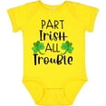 thumbnail image 3 of Inktastic Part Irish All Trouble St. Patrick's Day with Green Clovers Boys or Girls Baby Bodysuit, 3 of 5