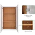 thumbnail image 4 of LUXEYARD 24 in W White Shaker Kitchen Wall Cabinet, 12 in D x 30 in H, 4 of 7