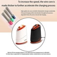 thumbnail image 4 of 60W Retractable Type C To Type C Charging Cable USB Power Delivery Cable for Fast Charging Laptops Tablets Smartphones, 4 of 5