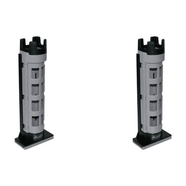 Estante para Barril Pesca Soporte Ajustable Caña Pescar Aparejos (gris)