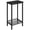 Black, variant on Tall Side Table, Telephone End Table, Small Tall Nightstand,Small Entryway Table, Adjustable Mesh Shelf