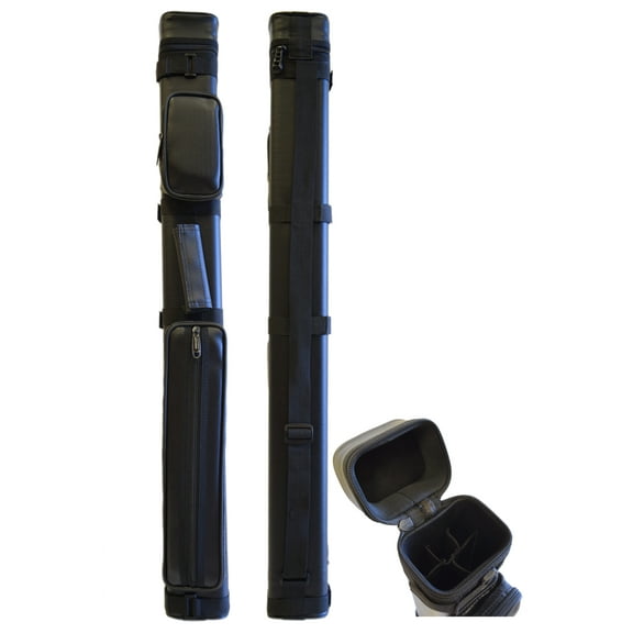 HAN'S DELTA 2x3 Hard Billiard Case 2Butts 3Shafts Carry Pool Cue Stick - Cue Case