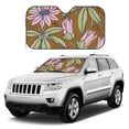 thumbnail image 3 of YFYANG Front Windshield Sun Shade, Floral Art Patterns Foldable Car Visor for Cars, Trucks, SUVs, Small, 3 of 9