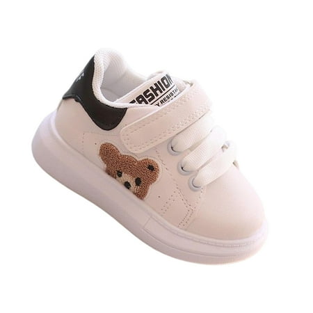 

infant sneakers infant baby boys girls sneakers walking shoes pu leather crib trainers newborn unisex flats breathable nonslip toddlers sports shoes walkers kids unisex child casual Black 15cm