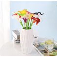 thumbnail image 5 of 20 piezas de ramos de flores artificiales de tacto real de color verde, flores artificiales de seda para novia, boda, decoración del hogar, 5 of 5