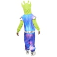 thumbnail image 3 of Rubies Cosmic Alien Comfy Wear Zipsters Costume for Kids, Unisex, 3 of 5