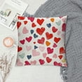 thumbnail image 2 of Qinduosi Valentine Pillow Covers  Inch Pink Love Heart Throw Pillow Covers Red White Valentine's Day Pillowcase Farmhouse Outdoor Linen Square Cushion Cover for Couch Sofa Bedroom Decor (Pack of ), 2 of 5