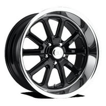 US Mag 1PC Aluminum Rim U121 RAMBLER 17X8in Gloss Black Finish, U12117806545