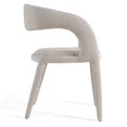 thumbnail image 6 of Modrest Faerron - Modern Light Grey Fabric Dining Chair, 6 of 8