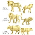 thumbnail image 3 of Juego de juguetes de animales de la selva, 12 piezas de figuras de animales de aprendizaje, juguetes de animales del bosque, modelo de figura de animal elaborado con cuidado, 3 of 8