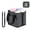 Gray, variant on HAHUT 4 Compartment Insulated Drink Carrier Holder Bag, Multiple Tumbler Carrier Caddy with Adjustable Strap, Water Bottle Holder for Hiking, Walking, Sports, Travel, Outings (Black)