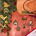 thumbnail image 6 of Noothes Wooden Western Cowboy Ornaments for Hanging Tree Decor, Unique Christmas Hat Ornament for Indoor Outdoor Holiday Table and Shelf Display, 6 of 8