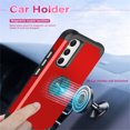 thumbnail image 6 of ELEHOLD for Samsung Galaxy A15 Ring Case,Rugged Protective Case with Ring Holder Kickstand Support Magnetic Car Mount Holder Military Grade Shockproof Cover for Samsung A15,Red, 6 of 6