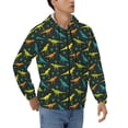 thumbnail image 4 of Zip Up Hoodies for Men - colorful Dinosaur print A Long Sleeve Comfrt Men'S Fashion Hoodies & Sweatshirts, Jackets for Men Hoodies Pullover Clothing Clothes with Pouch, 4 of 5