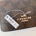 thumbnail image 4 of Coach Women's Mini Wallet on a Chain in Signature Canvas Leather (Brown / Black), 4 of 7