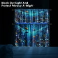 thumbnail image 4 of Sea Fish Kitchen Curtains Underwater World Window Curtains Valance and Tier Set 36 Inch, Blue Ocean Rod Pocket Short Tier Curtain, Summer Small Curtains for Kitchen Decor, 4 of 6