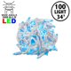 thumbnail image 2 of Novelty Lights 100 Commercial LED Christmas Lights (Teal), 34 Feet w/ 4 Bulb Spacing, 5mm Bulbs, UL Listed,WhiteWire String Lights, 2 of 5