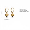 thumbnail image 2 of Heart Dangle Earrings for Women,Silver Dangle Leverback Earrings Hypoallergenic Love Heart Dangle Drop Earrings for Jewelry Gifts, 2 of 6