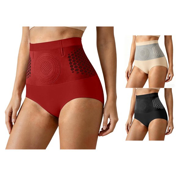 Krdevn Women's High Waist Tummy Control Shaping Panty Seamless Lifting Waist Reduction Underwear