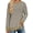 Khaki, variant on Sweatshirt for Women Long Sleeve Tunic Tops Color Block Crewneck Sweatshirts Side Split