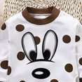 thumbnail image 6 of Toddler Baby Boys Outfit Sets 2 Pcs Casual Long Sleeve Kids Fall Winter Clothes Cotton Cute T Shirts and Pants 3 6 12 18 24 Months 1T 2T 3T 4T 5T 6T Toddler Boys Winter Clothes,White,6-12 Months, 6 of 6
