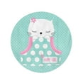 thumbnail image 2 of LADDKA 60 inch Round Beach Towel Blanket Cute Cat in The Pocket on Polka Dots Graphics Travel Circle Circular Towels Mat Tapestry Beach Throw, 2 of 2