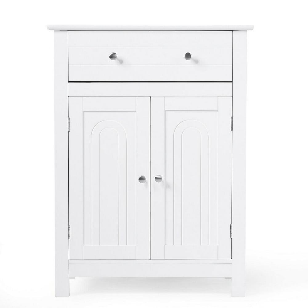 Gymax Bathroom Storage Free Standing Large Drawer W/Adjustable