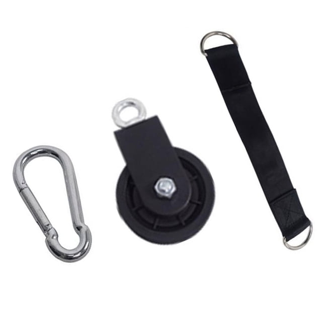 For Rope Or Cable Pulley System Hanging Strap Fitness Training Nylon Wheels