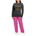 thumbnail image 4 of CafePress - Cicadas We Are Cicadas Hear Us Roar Flying Insects - Women's Long Sleeve Charcoal Gray Pajamas, 4 of 7