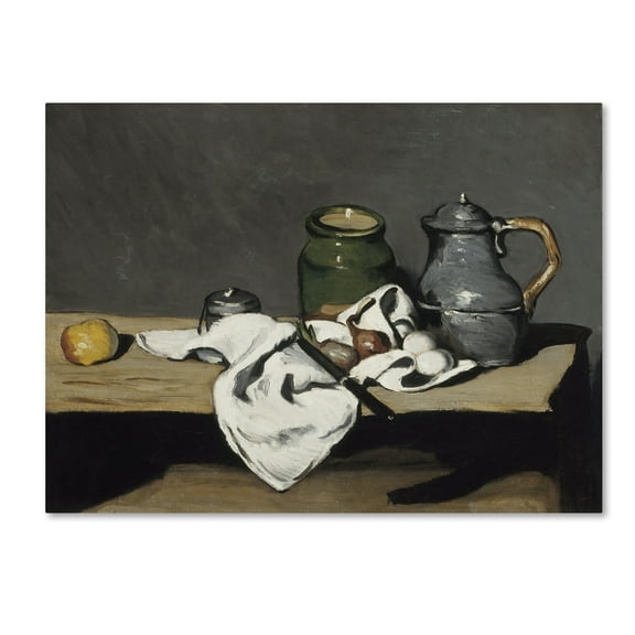 Trademark Fine Art 'Still Life With Kettle' Canvas Art by Cezanne
