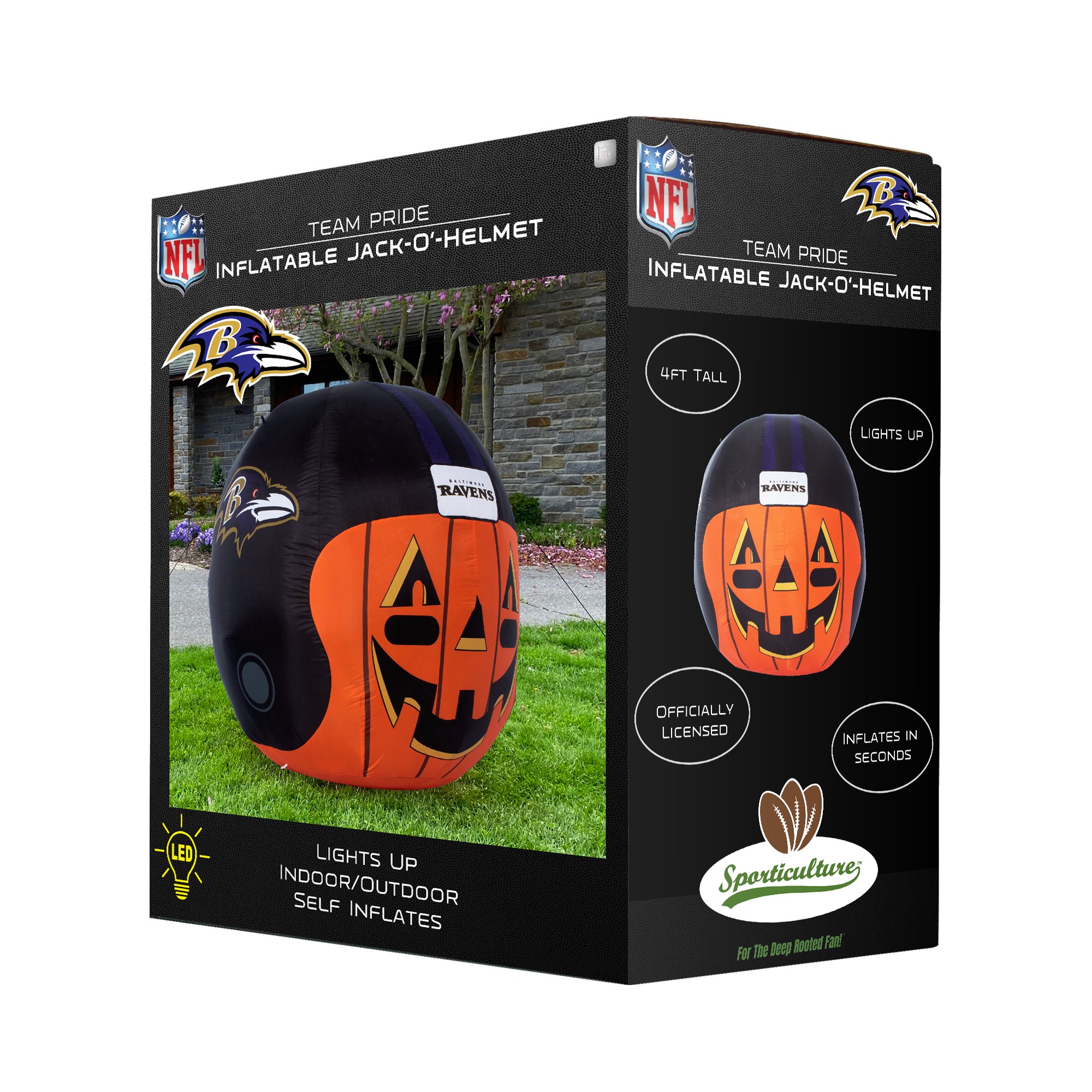 Team Pride Inflatable Jack-O'-Helmet 
