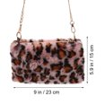 thumbnail image 5 of Sac pour Téléphone en Peluche Léopard Sac Bandoulière Mode pour Femme Dame, 5 of 5