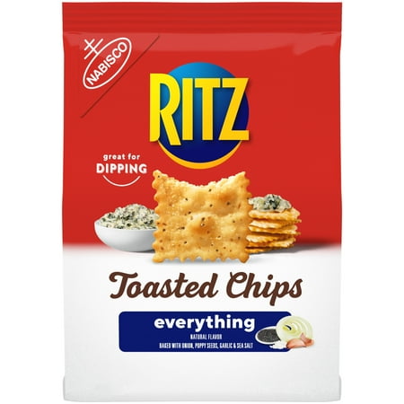 Best by 10/07/2023) RITZ Everything Toasted Chips  8.1 oz(( pack of 6 bag) 