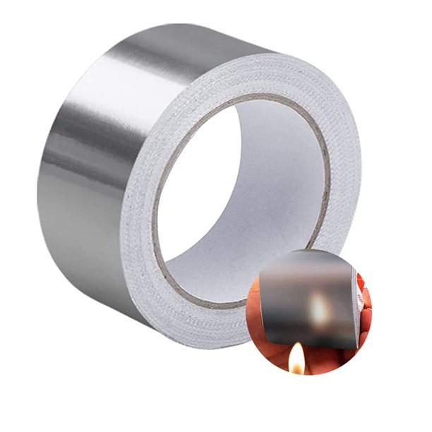 Pure Aluminum Foil Tape.2"×64Ft.3.9MIL.Silver Foil Tape for Duct Work