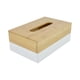 thumbnail image 2 of Caja de pañuelos Caja de servilletas de mesa Porta pañuelos faciales, Servilletero moderno Servilletero, Rectangular para Hotel Car Dresser Countertop Blanco perfecl Caso de tejido, 2 of 8
