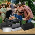 thumbnail image 1 of YAOMOBB BBQ Brush BBQ Griddle Cleaning Tool Kit Multifunctional Cleaner with Handle Scouring Pad Pumice Stone Brush, 1 of 5