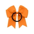 thumbnail image 4 of Bmisegm Bow Hair Ties Ribbon Satin Hair Bows for Girls Women Elastics Hair Scrunchies Bows Hair Accessories Orange, 4 of 5