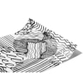 thumbnail image 2 of Rwraps Monochrome Abstract Pencil Skritches Matte Vinyl Film Wrap 59in x 6in Vinyl Vehicle Car Film, 2 of 9