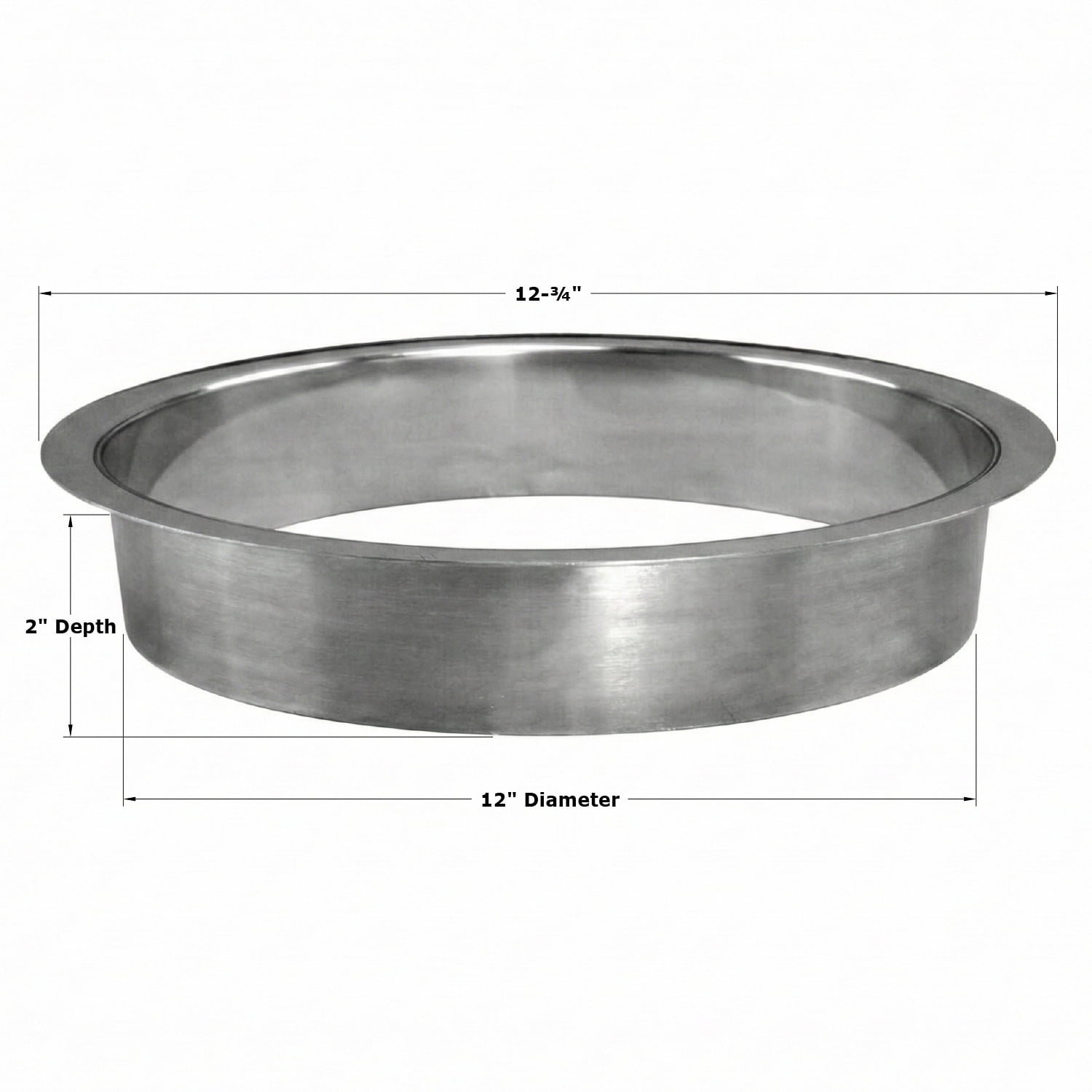 Rok Trash Grommet 12" (305mm) x 2" (51mm) in Stainless Steel