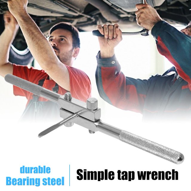 M4-M12 Broca de roscar Soporte de llave de grifo ajustable Herramienta de reparación de pernos de roscado Likrtyny Para estrenar