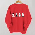 thumbnail image 5 of Wenini Women's Halloween Black Cats and Ghost Print Sweatshirt Long Sleeve Crew Neck Sweatshirt Casual Pullover Top, 5 of 7
