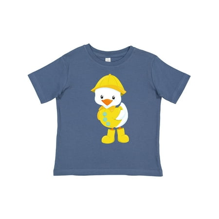 

Inktastic Cute Duck Baby Duck Duck in Raincoat Rain Gift Toddler Boy or Toddler Girl T-Shirt