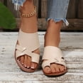 thumbnail image 5 of Bibifish Womens Slide Sandals Thin Strap Low Heel Open Toe Sandals Elegant Casual Summer Shoes, 5 of 9