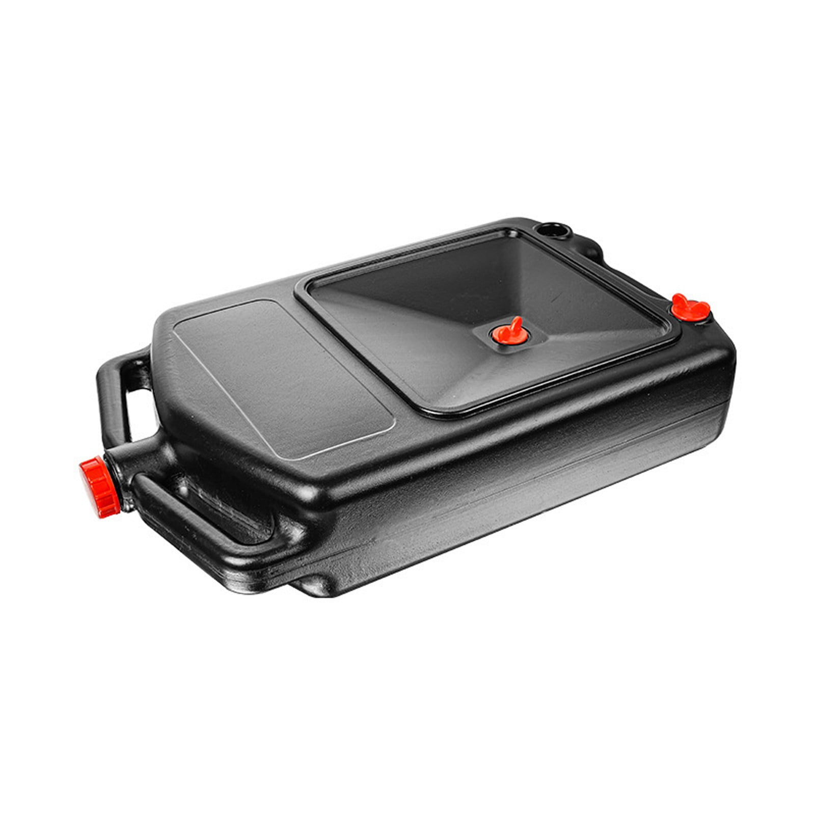 SIYTUAU Drip Oil Collection Pan Plastic Automotive Fluid Drain Tray Under Engine Funnel Shaped Reservoir Maintenance Black black