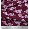 thumbnail image 3 of Soimoi Polyester Crepe Fabric Orchid Floral Print Fabric by The Yard 42 Inch Wide, 3 of 3