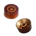 thumbnail image 2 of Luckyn 4 Pcs Multi Color LP Electric Guitar Volume Tone Knob Top Hat Speed Control Guitar Knobs Brown, 2 of 7