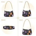 thumbnail image 7 of FORMRS Womens Shoulder Bag with Chain Strap Clutch Purse Cute Tote Handbag, Halloween Orange Ghosts, 7 of 7