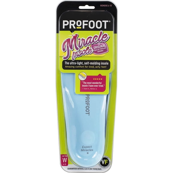 Profoot, Miracle Insole, Womens 6-10, 1 Pair Pack of 4