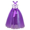 thumbnail image 5 of iEFiEL Little Big Girls Cross Back Flower Girl Dress Wedding Tulle Birthday Party Dress, 5 of 7